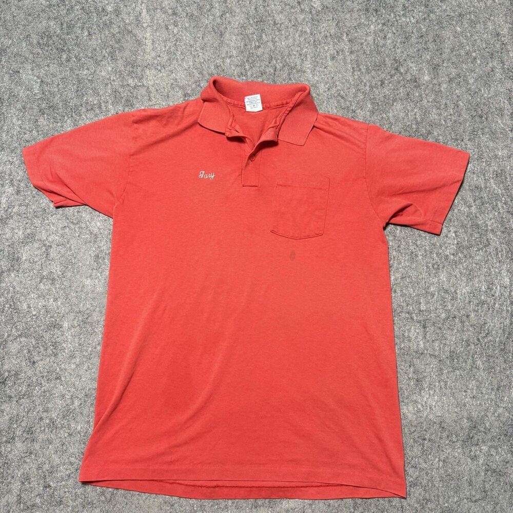 Vintage 80s Coors Beer Polo Shirt XL Anvil Made in USA Gary Workwear Delivery
